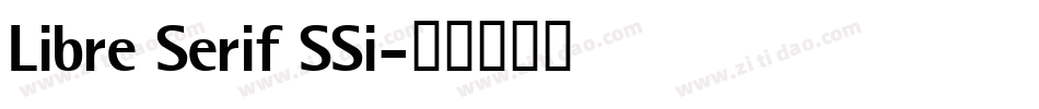 Libre Serif SSi字体转换